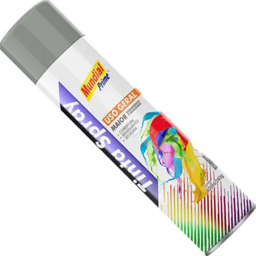 TINTA SPRAY 400ML MUNDIAL PRIME UG CINZA MEDIO - LOTE: 2312002063 VALIDADE: 27/12/2026 - Image 3