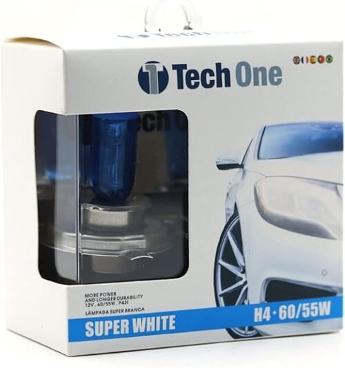 Z-0777 KIT LAMPADA SUPER BRANCA TECH ONE H4 55W 12V REF:8643 - Image 2