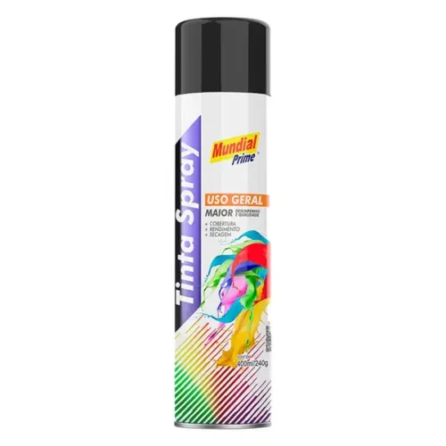 ORBISPRAY TINTA SPRAY PRETO BRILH 340ML/190G 12UN - Image 2