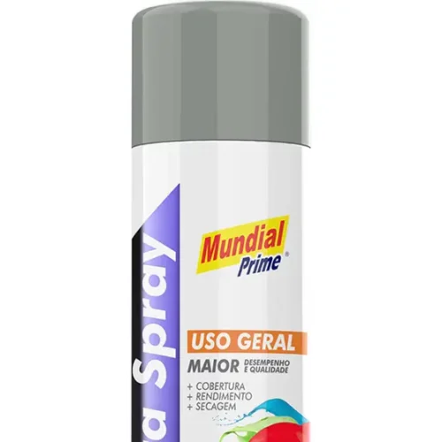 TINTA SPRAY 400ML MUNDIAL PRIME UG CINZA MEDIO - LOTE: 2312002063 VALIDADE: 27/12/2026 - Image 2