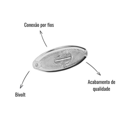 (S2041 CR)  LANT LAT ELIPSE CR LED BIVOLT C/FIO-PED ANEX:211 -IVA=48,55%PICMSST=19,5% BCICMSST=80,01 VICMSST=9,15 - Image 2