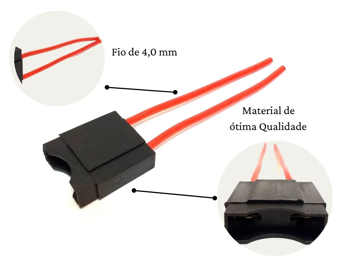 PORTA FUSIVEL MAXI LAMINA COM FIO 4,0MM - Image 3