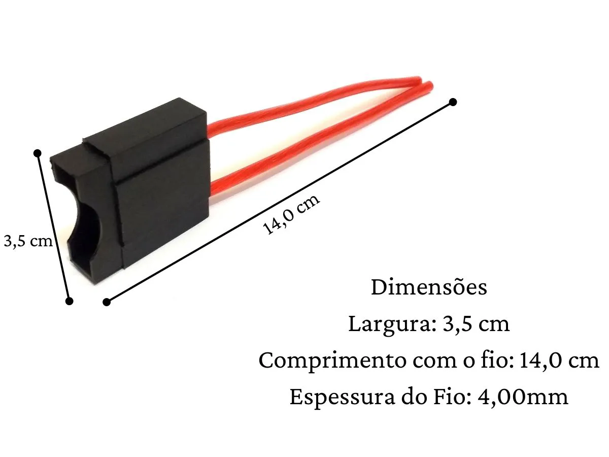 PORTA FUSIVEL MAXI LAMINA COM FIO 4,0MM - Image 4